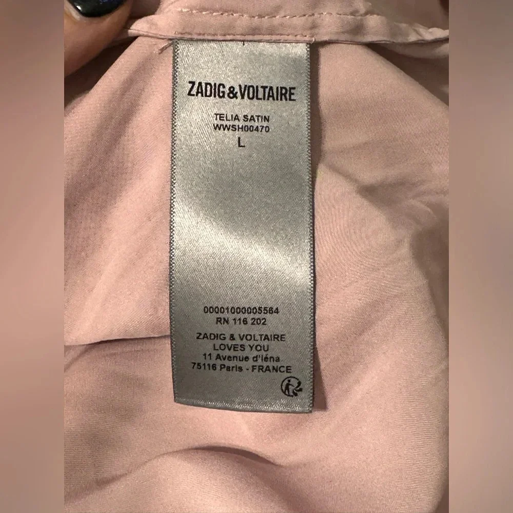 Zadig & Voltaire Telia V-neck blouse